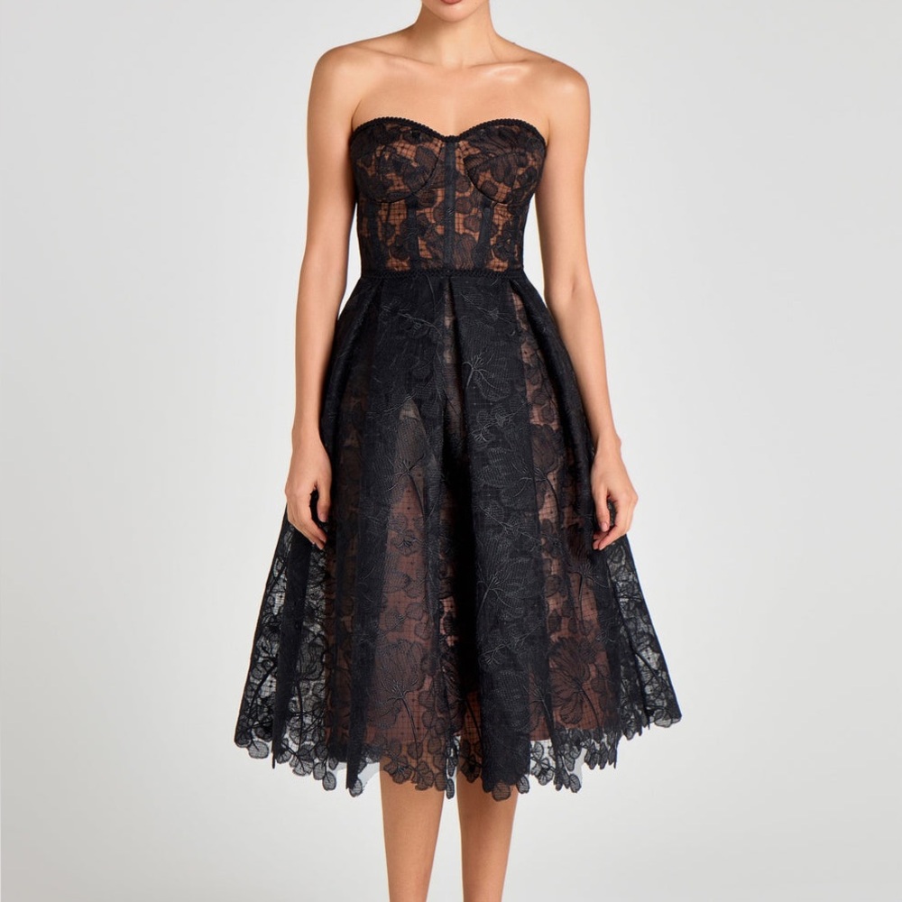 nadine merabi olivia black dress NWT!